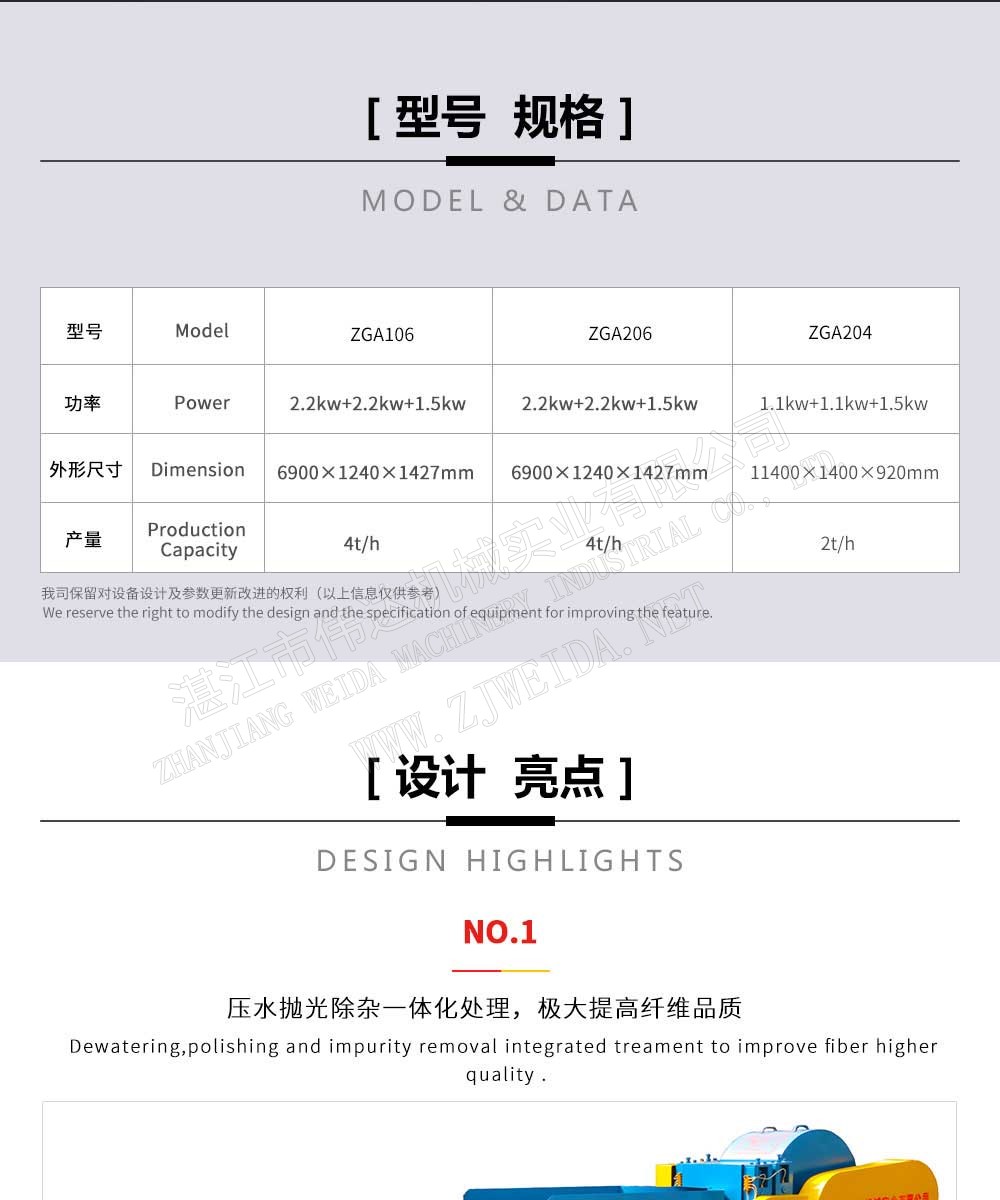 植物纖維加工設(shè)備-纖維壓水拋光一體機(jī)