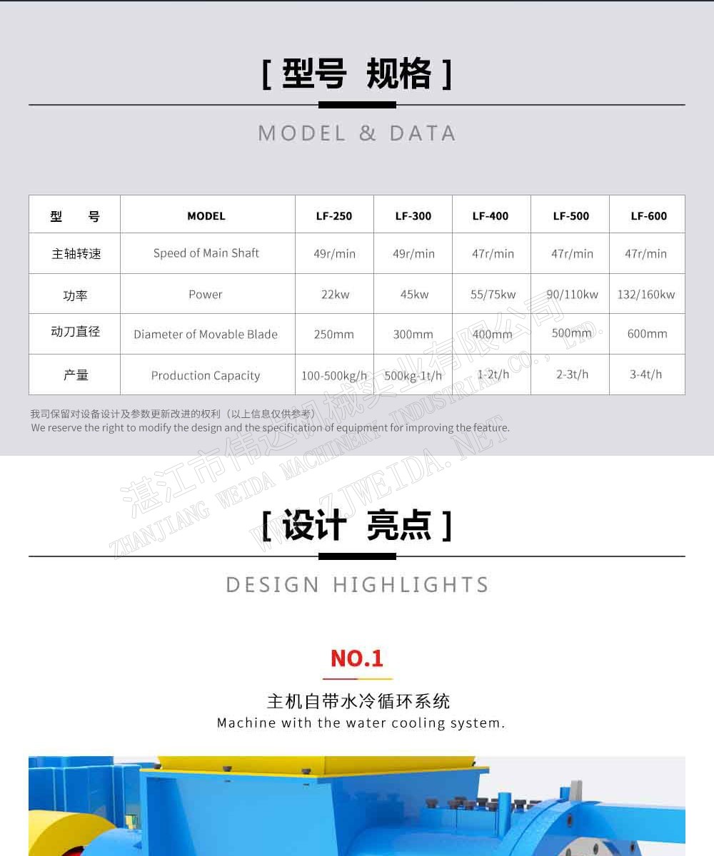 廢固料加工設備-螺旋粉碎機