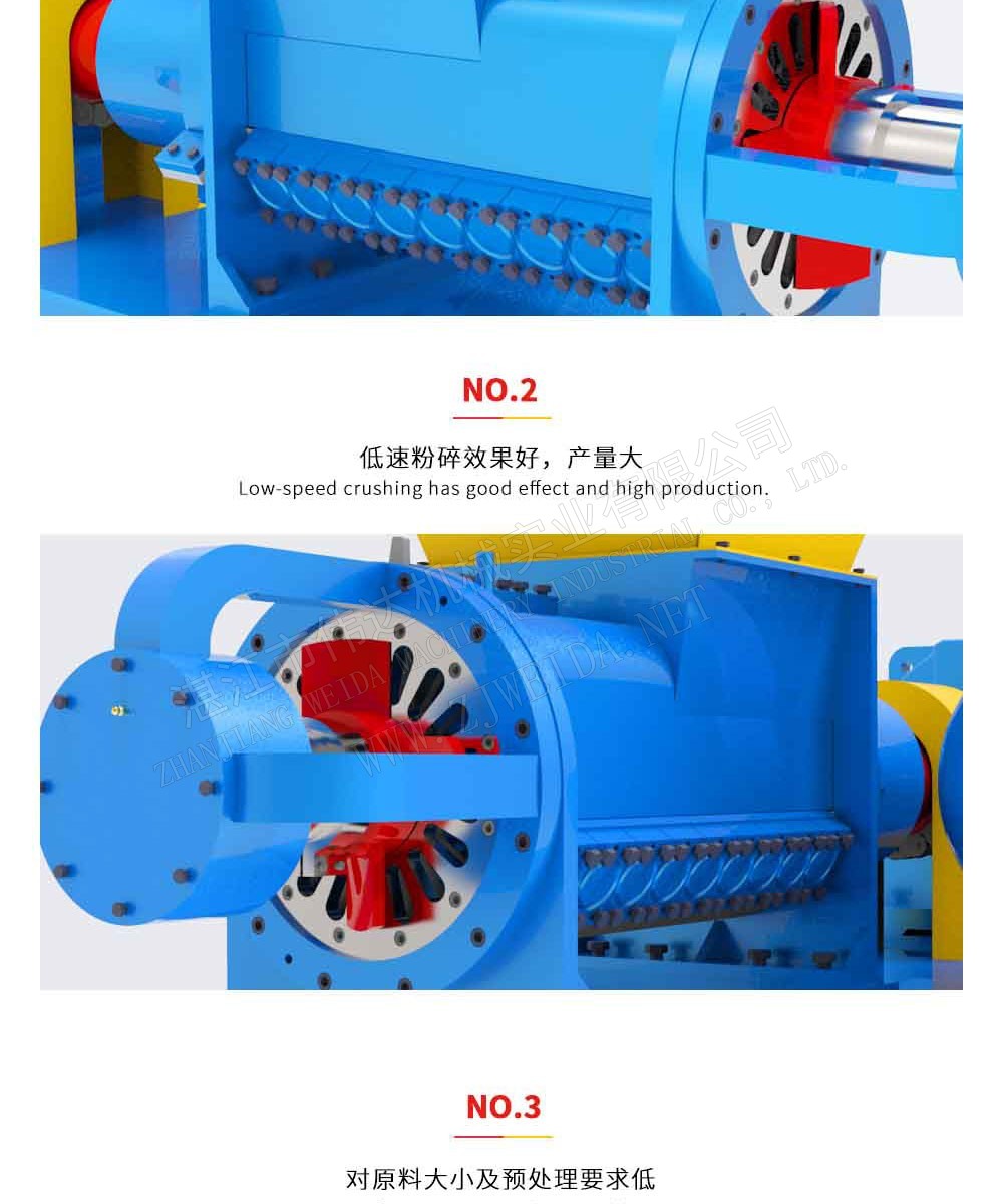廢固料加工設備-螺旋粉碎機