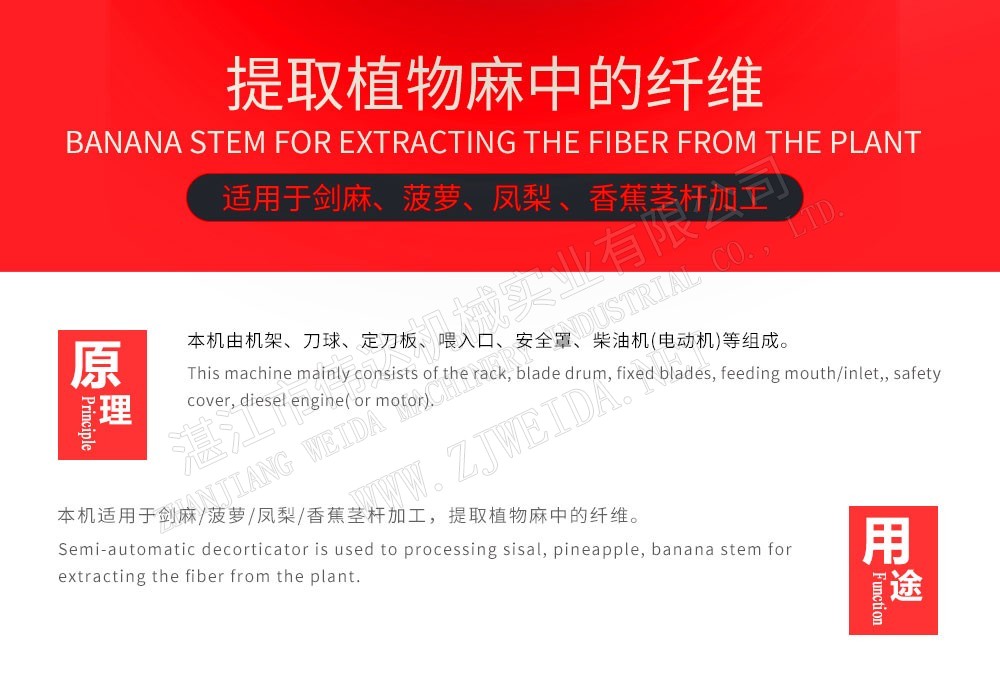 植物纖維加工設(shè)備-半自動(dòng)纖維提取機(jī)